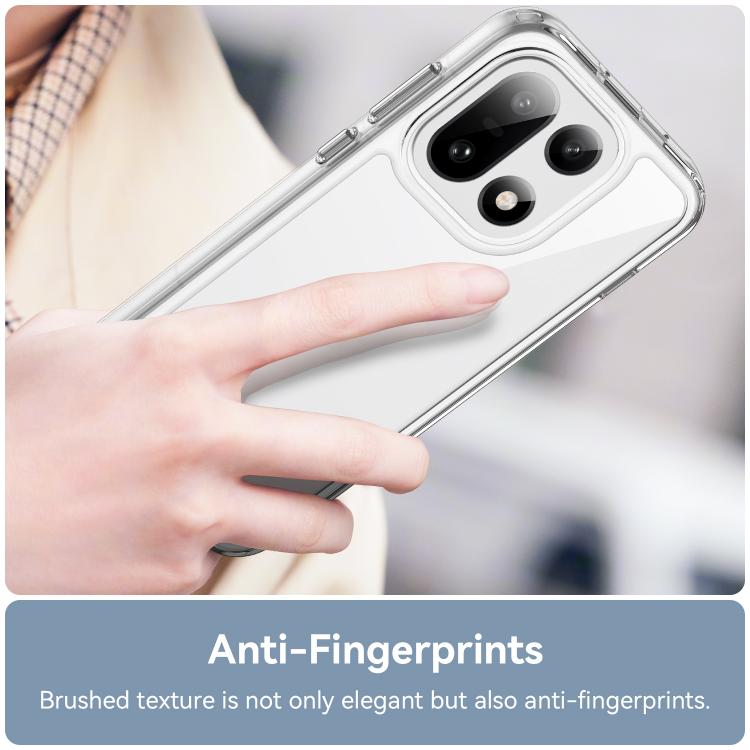 For OnePlus 15 5G WANLONFENG Electroplated Buttons TPU Acrylic Phone Case with Screen Protector