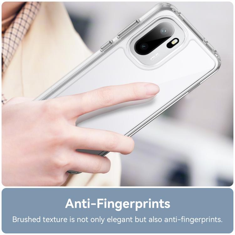 For OnePlus Ace 6 / Ace 6T / 15R 5G WANLONFENG Electroplated Buttons TPU Acrylic Phone Case with Screen Protector