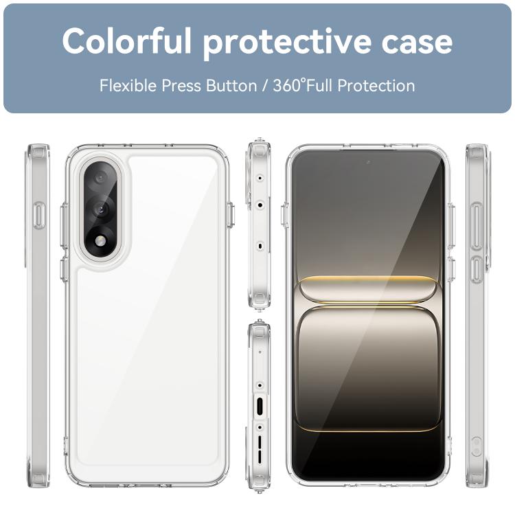 For OnePlus Nord 5 / Ace 5 Ultra 5G WANLONFENG Electroplated Buttons TPU Acrylic Phone Case with Screen Protector