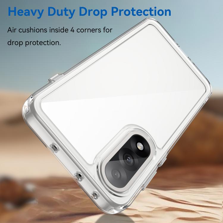 For OnePlus Nord 5 / Ace 5 Ultra 5G WANLONFENG Electroplated Buttons TPU Acrylic Phone Case with Screen Protector