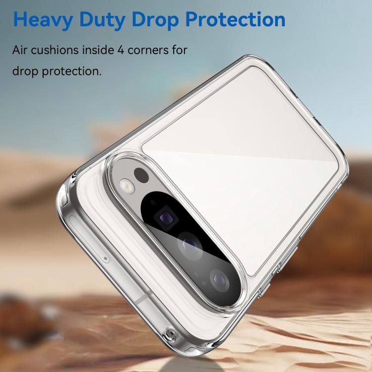 For Google Pixel 10 Pro WANLONFENG Electroplated Buttons TPU Acrylic Phone Case with Screen Protector