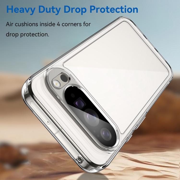 For Google Pixel 10 Pro XL WANLONFENG Electroplated Buttons TPU Acrylic Phone Case with Screen Protector