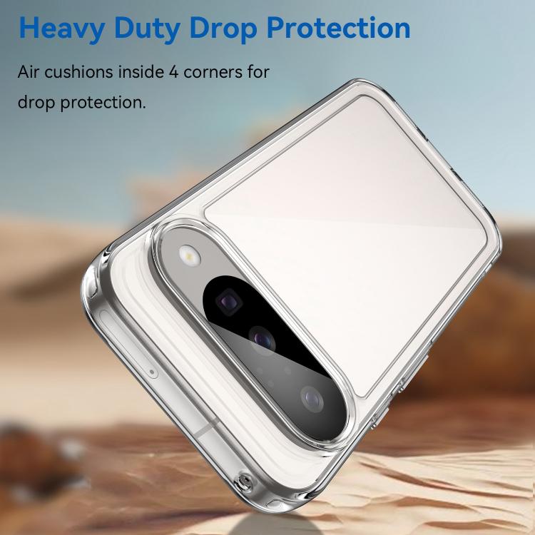 For Google Pixel 10 WANLONFENG Electroplated Buttons TPU Acrylic Phone Case with Screen Protector
