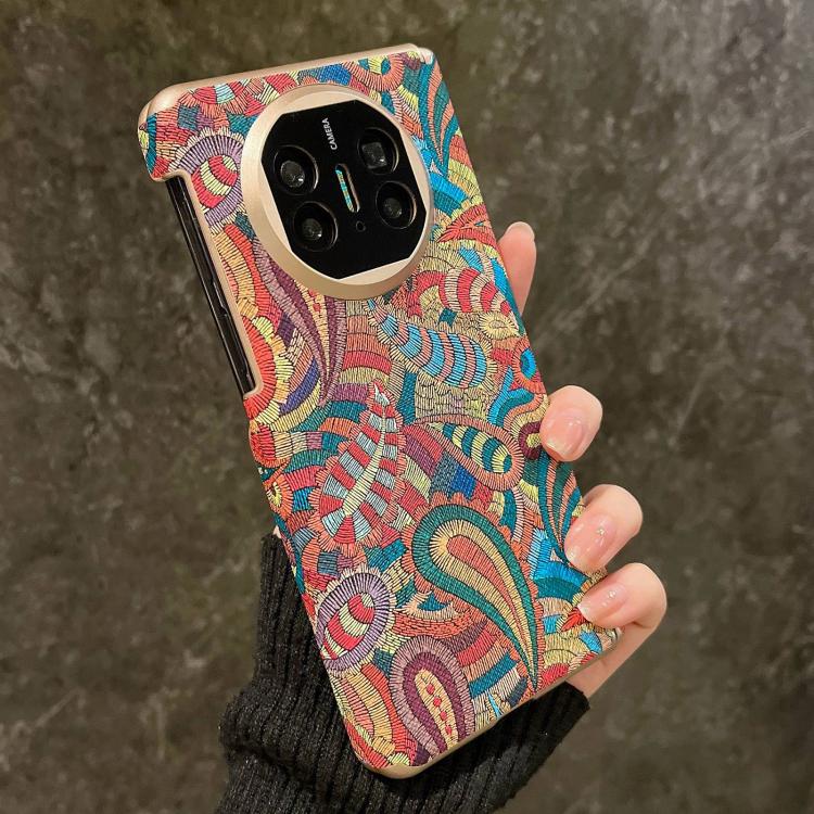 For Huawei Mate X6 Paisley Embroidery Pattern Shockproof Phone Case