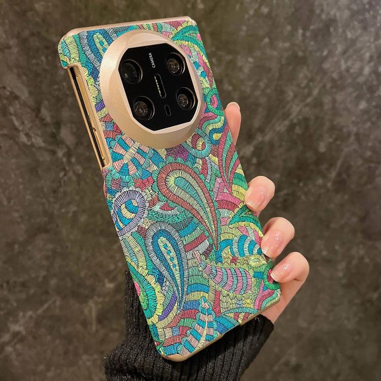 For Huawei Mate X6 Paisley Embroidery Pattern Shockproof Phone Case