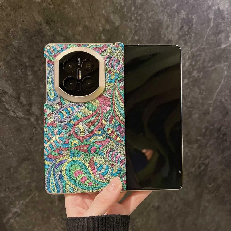 For Huawei Mate X5 Paisley Embroidery Pattern Shockproof Phone Case