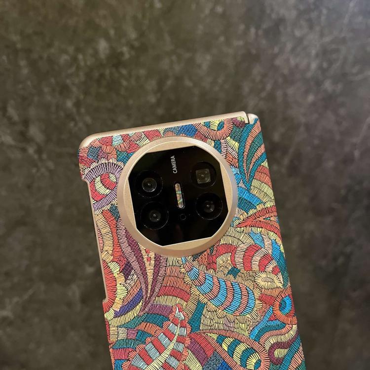 For Huawei Mate X5 Paisley Embroidery Pattern Shockproof Phone Case