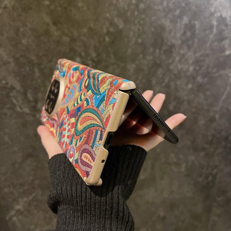 For Huawei Mate X5 Paisley Embroidery Pattern Shockproof Phone Case