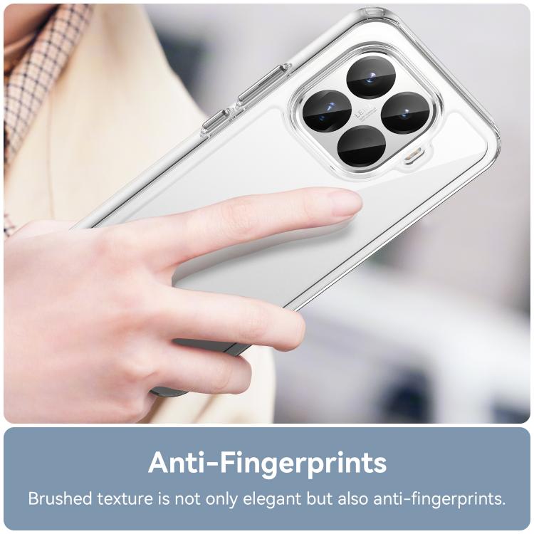 For Xiaomi 15T Pro 5G WANLONFENG Electroplated Buttons TPU Acrylic Phone Case with Screen Protector