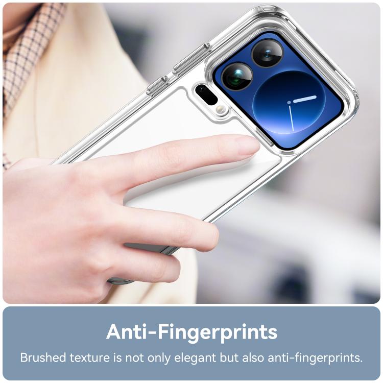 For Xiaomi 17 Pro Max WANLONFENG Electroplated Buttons TPU Acrylic Phone Case with Screen Protector