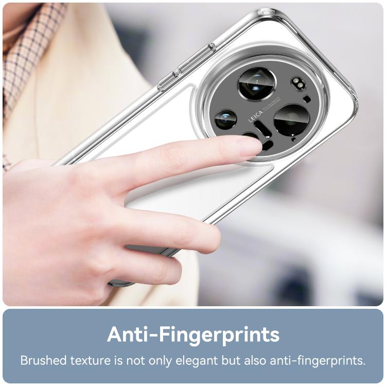 For Xiaomi 17 Ultra WANLONFENG Electroplated Buttons TPU Acrylic Phone Case with Screen Protector