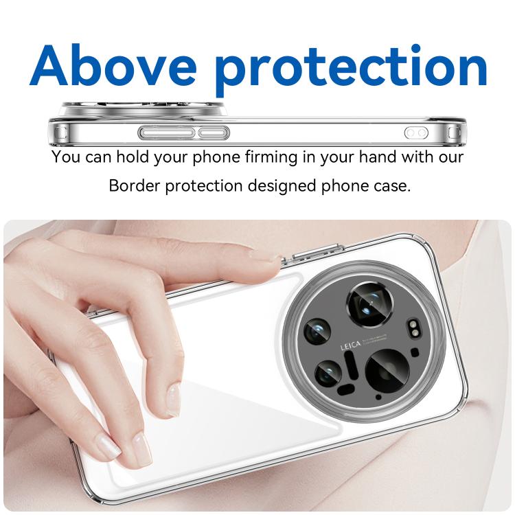 For Xiaomi 17 Ultra WANLONFENG Electroplated Buttons TPU Acrylic Phone Case with Screen Protector