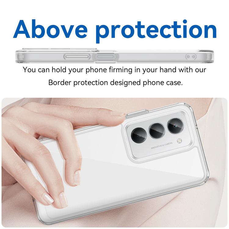 For Redmi 15 5G / 4G EU 171mm WANLONFENG Electroplated Buttons TPU Acrylic Phone Case with Screen Protector