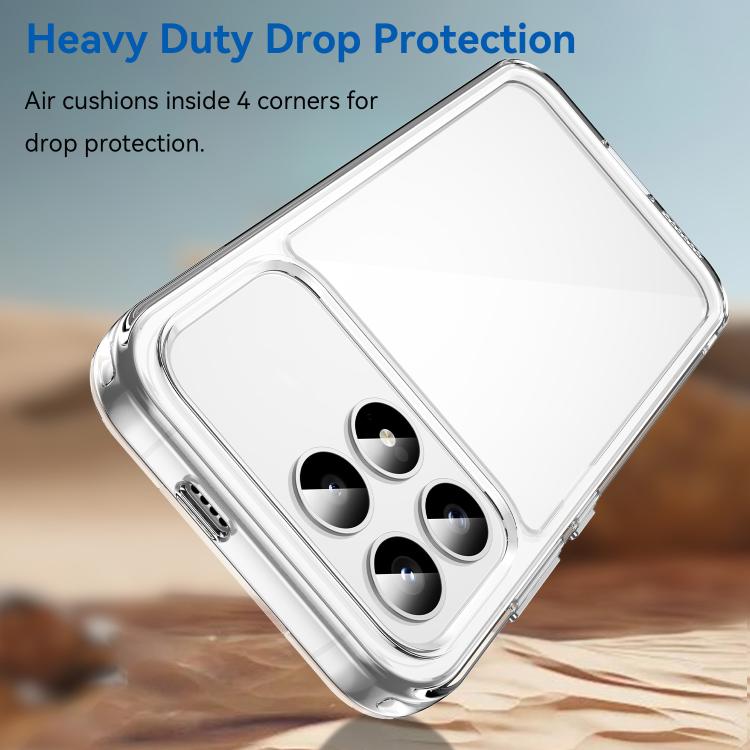 For Redmi K90 / Poco F8 Pro WANLONFENG Electroplated Buttons TPU Acrylic Phone Case with Screen Protector