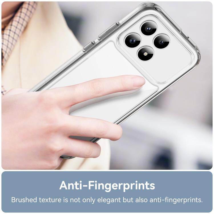 For Redmi K90 / Poco F8 Pro WANLONFENG Electroplated Buttons TPU Acrylic Phone Case with Screen Protector