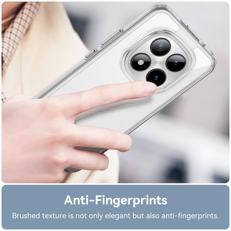 For Redmi Note 15 4G Global 164mm WANLONFENG Electroplated Buttons TPU Acrylic Phone Case with Screen Protector
