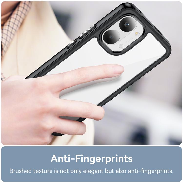 For Redmi Turbo 5 Max / Poco X8 Pro Max 5G WANLONFENG Electroplated Buttons TPU Acrylic Phone Case with Screen Protector