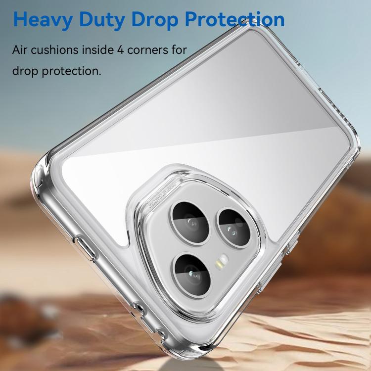 For Honor 400 Pro Global 160.8mm WANLONFENG Electroplated Buttons TPU Acrylic Phone Case with Screen Protector