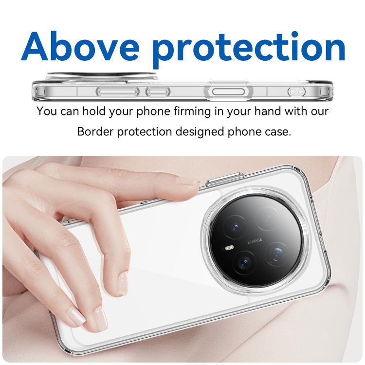 For Honor Magic8 Pro WANLONFENG Electroplated Buttons TPU Acrylic Phone Case with Screen Protector