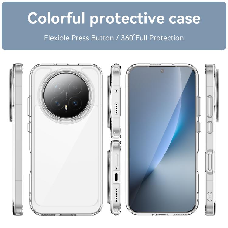 For Honor Magic8 WANLONFENG Electroplated Buttons TPU Acrylic Phone Case with Screen Protector