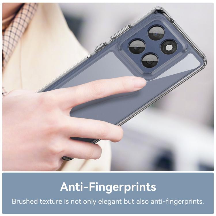 For Motorola Edge 60 Pro 5G WANLONFENG Electroplated Buttons TPU Acrylic Phone Case with Screen Protector