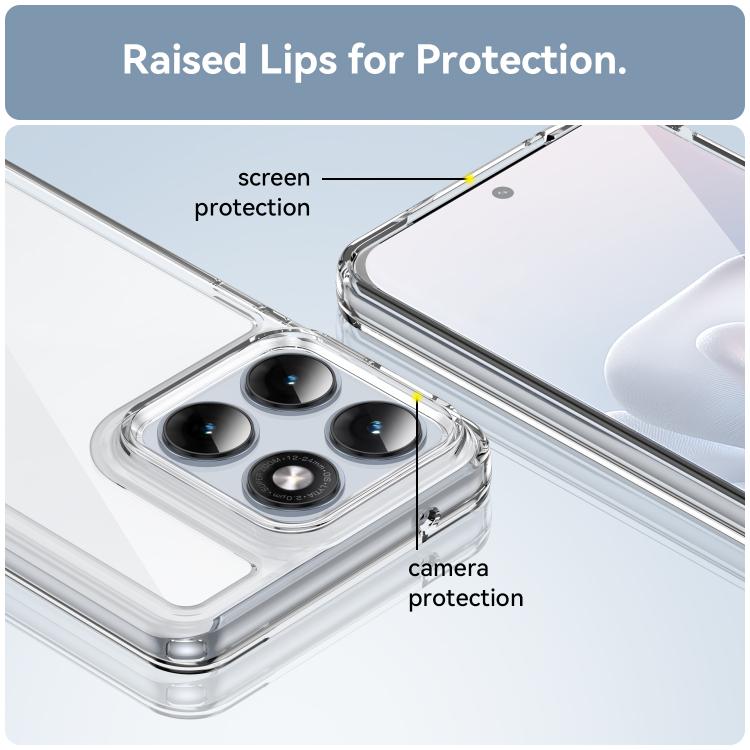 For Motorola Edge 70 Fusion / Fusion+ WANLONFENG Electroplated Buttons TPU Acrylic Phone Case with Screen Protector