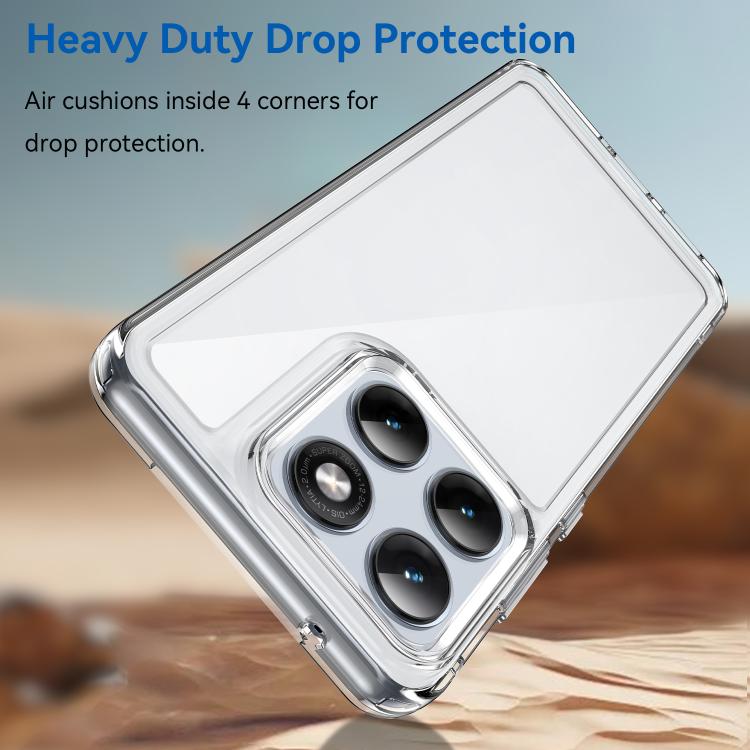 For Motorola Edge 70 Fusion / Fusion+ WANLONFENG Electroplated Buttons TPU Acrylic Phone Case with Screen Protector