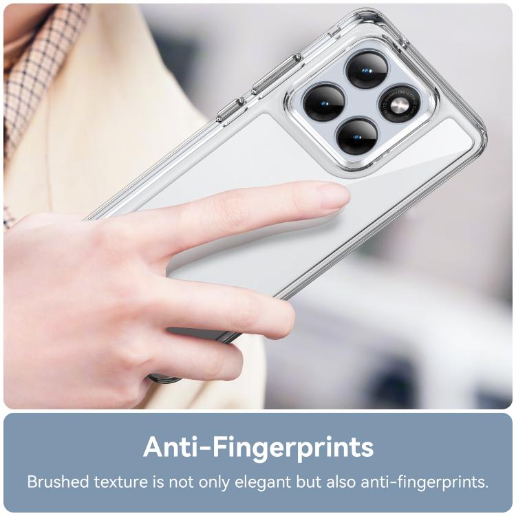 For Motorola Edge 70 Fusion / Fusion+ WANLONFENG Electroplated Buttons TPU Acrylic Phone Case with Screen Protector