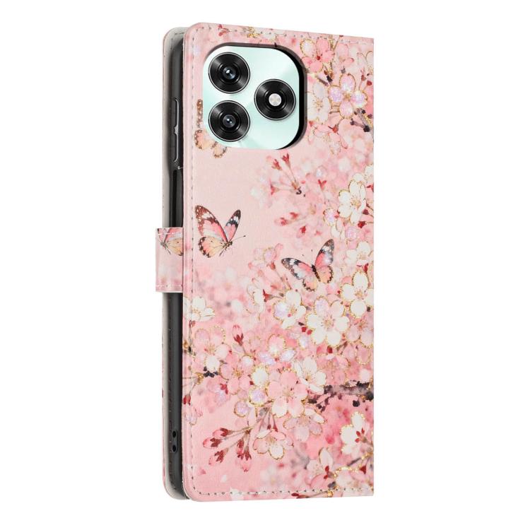 For Honor X5c 4G / X5c Plus Colorful Painting Vegan Leather Phone Case with Lanyard