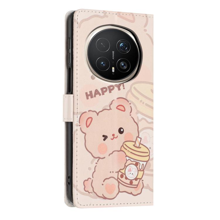 For Honor Magic8 Pro Colorful Painting Vegan Leather Phone Case with Lanyard