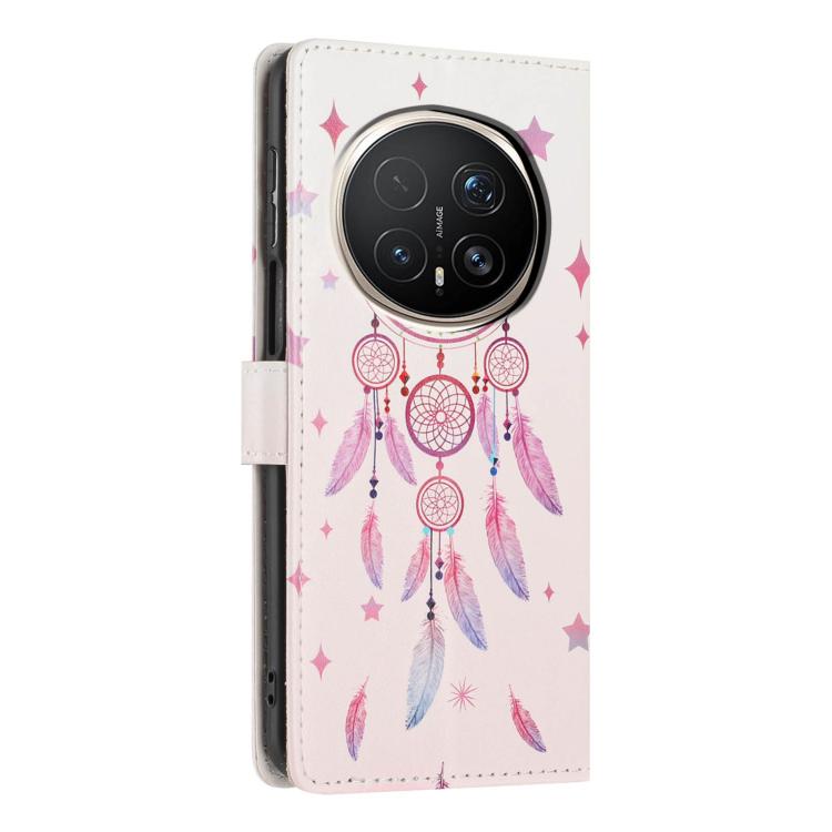 For Honor Magic8 Pro Colorful Painting Vegan Leather Phone Case with Lanyard