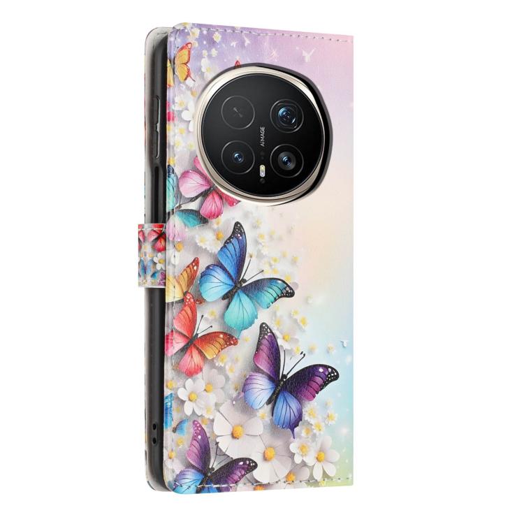 For Honor Magic8 Pro Colorful Painting Vegan Leather Phone Case with Lanyard