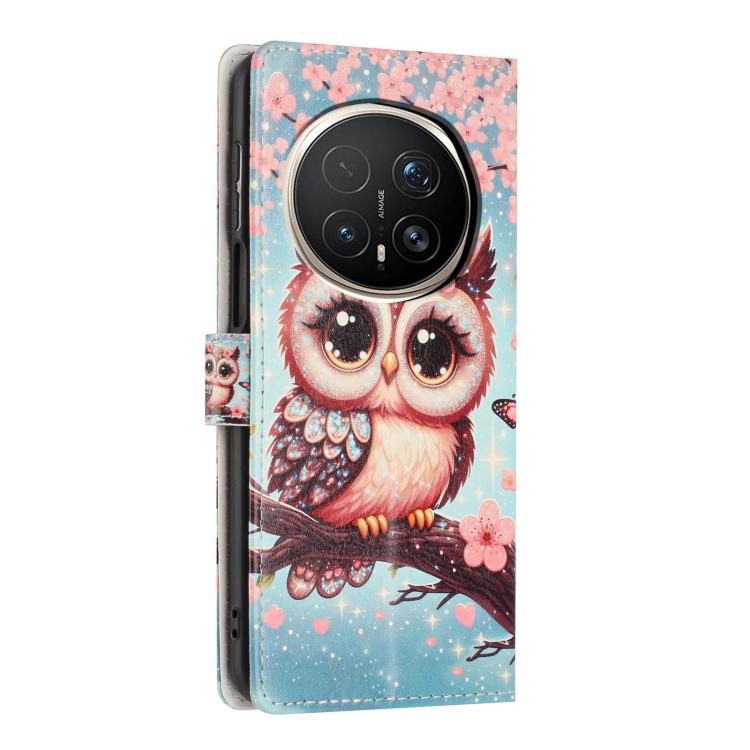For Honor Magic8 Pro Colorful Painting Vegan Leather Phone Case with Lanyard