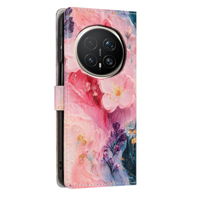 For Honor Magic8 Pro Colorful Painting Vegan Leather Phone Case with Lanyard