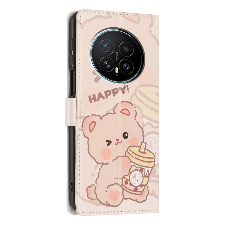 For Honor Magic8 Colorful Painting Vegan Leather Phone Case with Lanyard