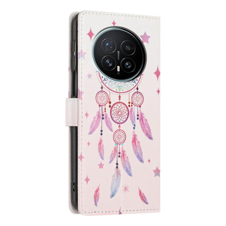 For Honor Magic8 Colorful Painting Vegan Leather Phone Case with Lanyard