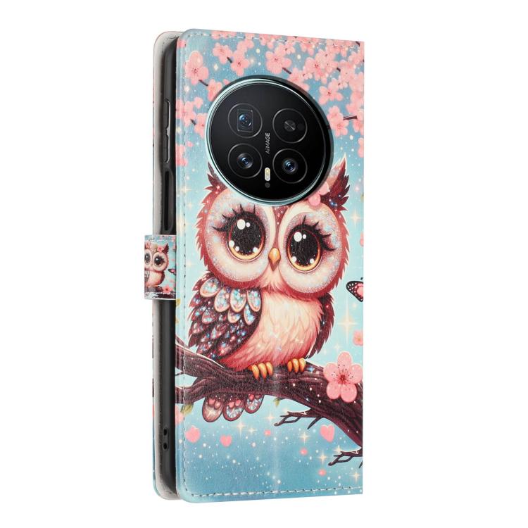 For Honor Magic8 Colorful Painting Vegan Leather Phone Case with Lanyard
