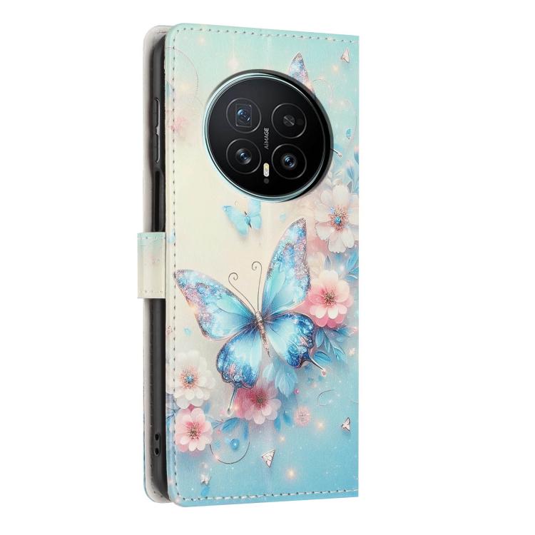 For Honor Magic8 Colorful Painting Vegan Leather Phone Case with Lanyard