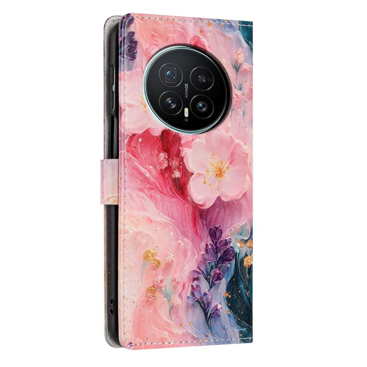 For Honor Magic8 Colorful Painting Vegan Leather Phone Case with Lanyard