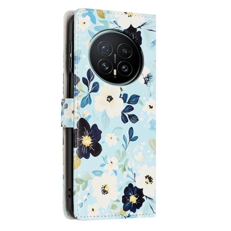 For Honor Magic8 Colorful Painting Vegan Leather Phone Case with Lanyard