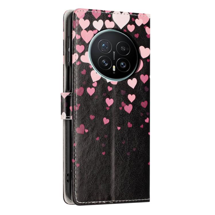 For Honor Magic8 Colorful Painting Vegan Leather Phone Case with Lanyard