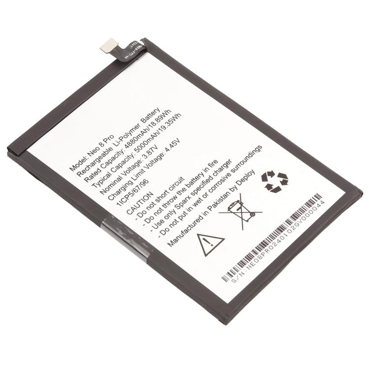 For Sparx Neo 8 Pro 5000mAh Battery