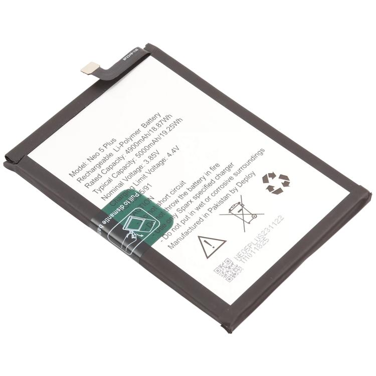 For Sparx Neo 5 Plus 5000mAh Battery