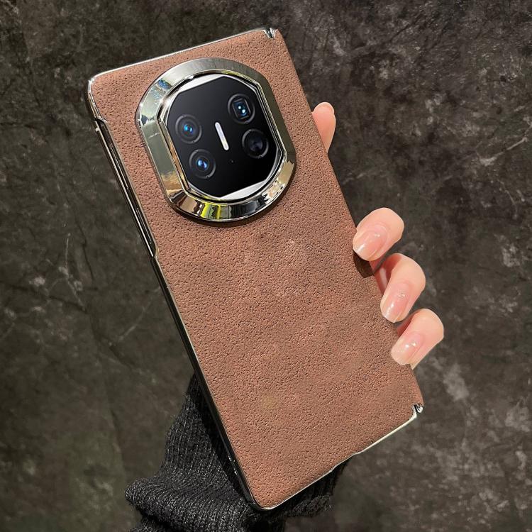 For Huawei Mate X5 Crater Pattern Vegan Leather Shockproof Phone Case