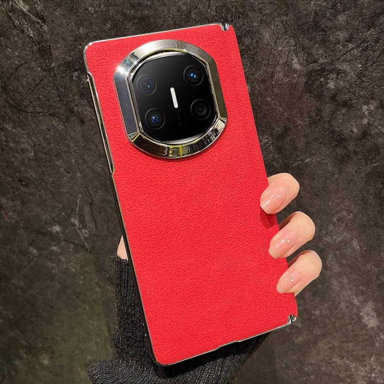 For Huawei Mate X6 Crater Pattern Vegan Leather Shockproof Phone Case