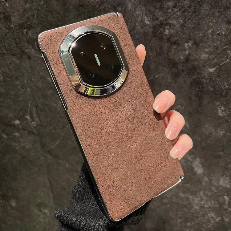 For Huawei Mate X7 Crater Pattern Vegan Leather Shockproof Phone Case
