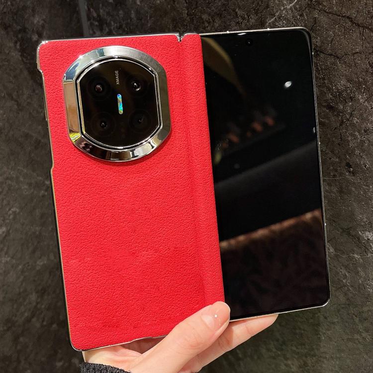 For Huawei Mate X6 Crater Pattern Vegan Leather Shockproof Phone Case