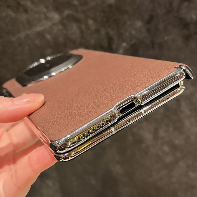 For Huawei Mate X6 Crater Pattern Vegan Leather Shockproof Phone Case