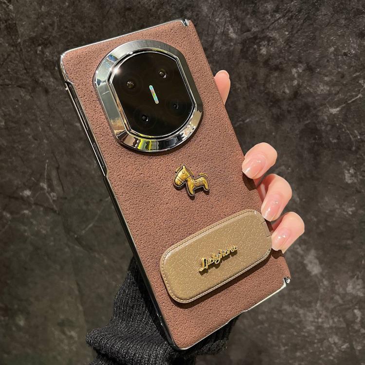For Huawei Mate X7 Crater Pattern Pony Kickstand Phone Case