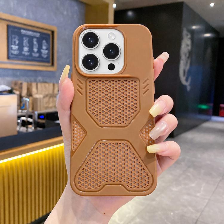 For iPhone 16 Pro X Armor Heat Dissipation TPU Phone Case